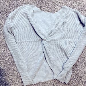 Twist back sweater